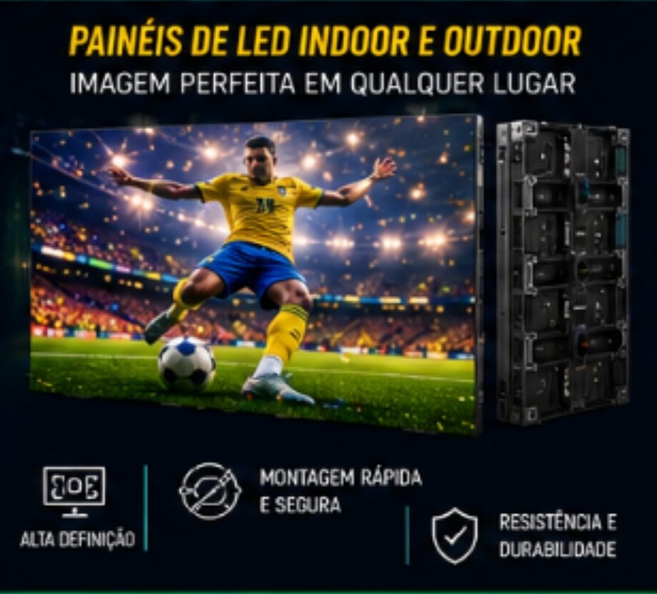Aluguel e Venda de Painel de LED Indoor e Outdoor, Projetor, Totem Interativo e Telas de Grande Formato para Ativações de Marca, Marketing Promocional e Experiências Interativas em Curitiba e Fazenda Rio Grande – PR e MG