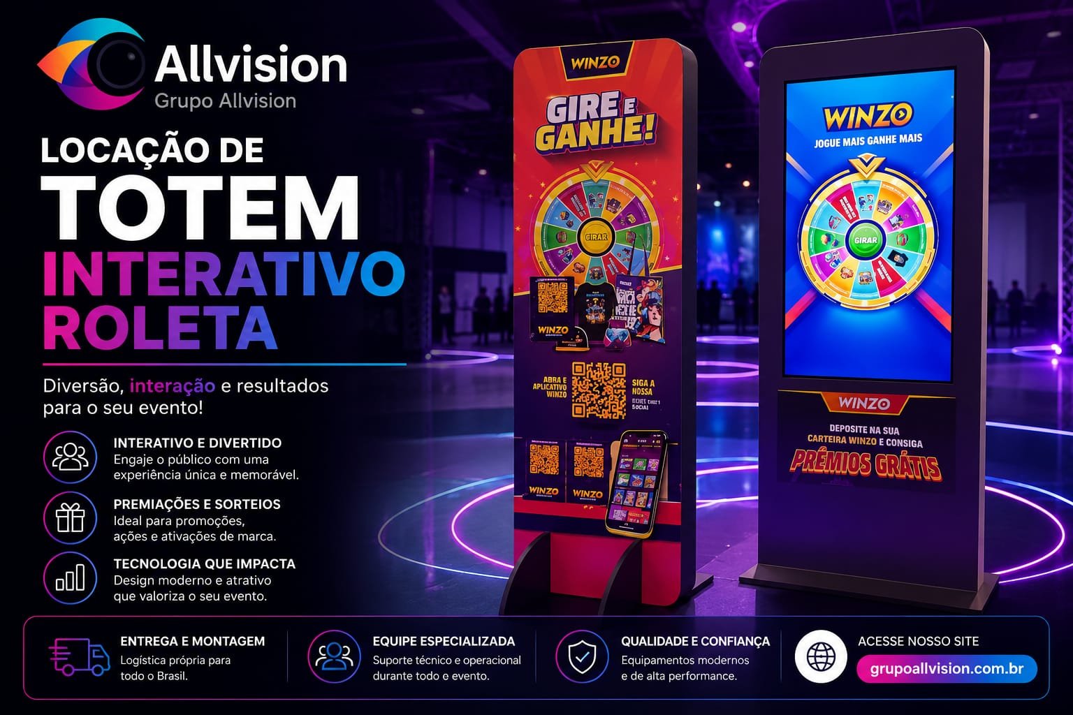 Aluguel e Venda de Painel de LED Indoor e Outdoor P1 P2 P3, Projetor e Totem Interativo para Feiras, Eventos, Congressos e Palestras em Curitiba MG – Autopar Curitiba 2026
