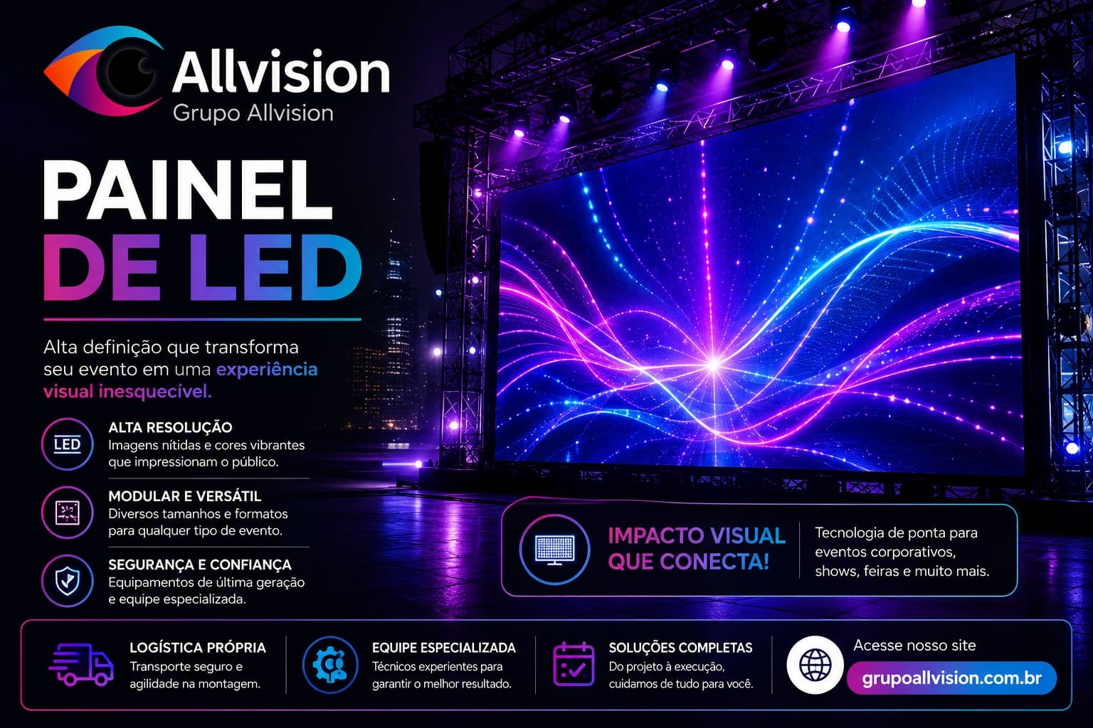 Aluguel e Venda de Painel de LED Indoor e Outdoor, Totem Interativo e Telas de Grande Formato para a Smart City Expo Curitiba 2026 em Curitiba e São José dos Pinhais – PR e SC
