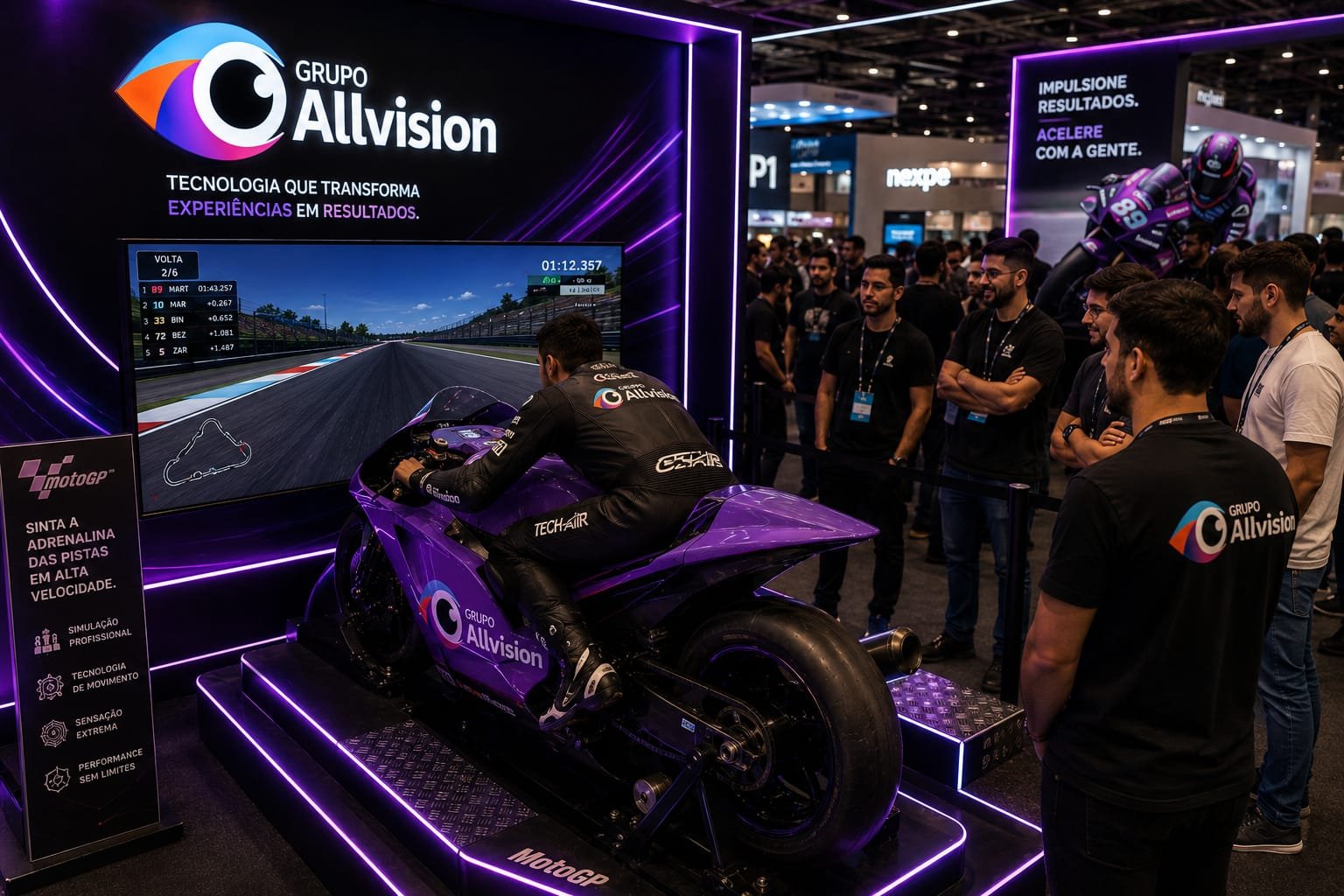 Aluguel de Simulador de Moto e Simulador de Fórmula 1 para Feiras, Eventos, Congressos e Shows em Curitiba PR e Campinas SP – Gamescom Latam São Paulo 2026