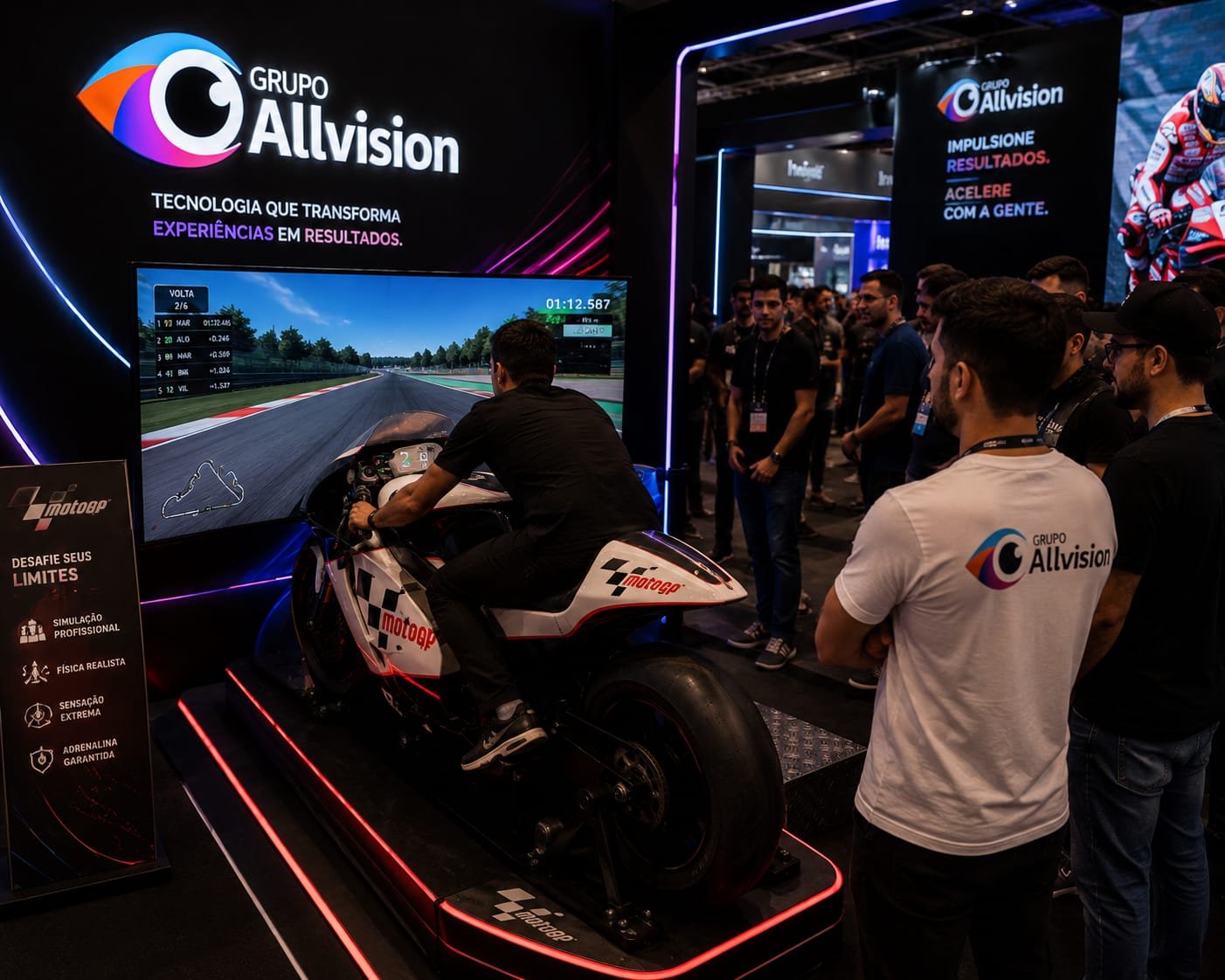 Aluguel de Simulador de Moto e Simulador de Fórmula 1 para Feiras, Eventos, Congressos e Shows em Curitiba PR e Campinas SP – Gamescom Latam São Paulo 2026