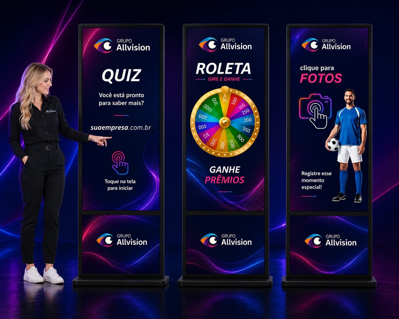 Locação de Totem de Credenciamento, Totem Interativo, TVs de Grandes Formatos, Painel de LED, Projetor e Óculos VR em Curitiba e Rio Branco do Sul para o Fórum Internacional de Logística e Supply Chain 2026 – 2026