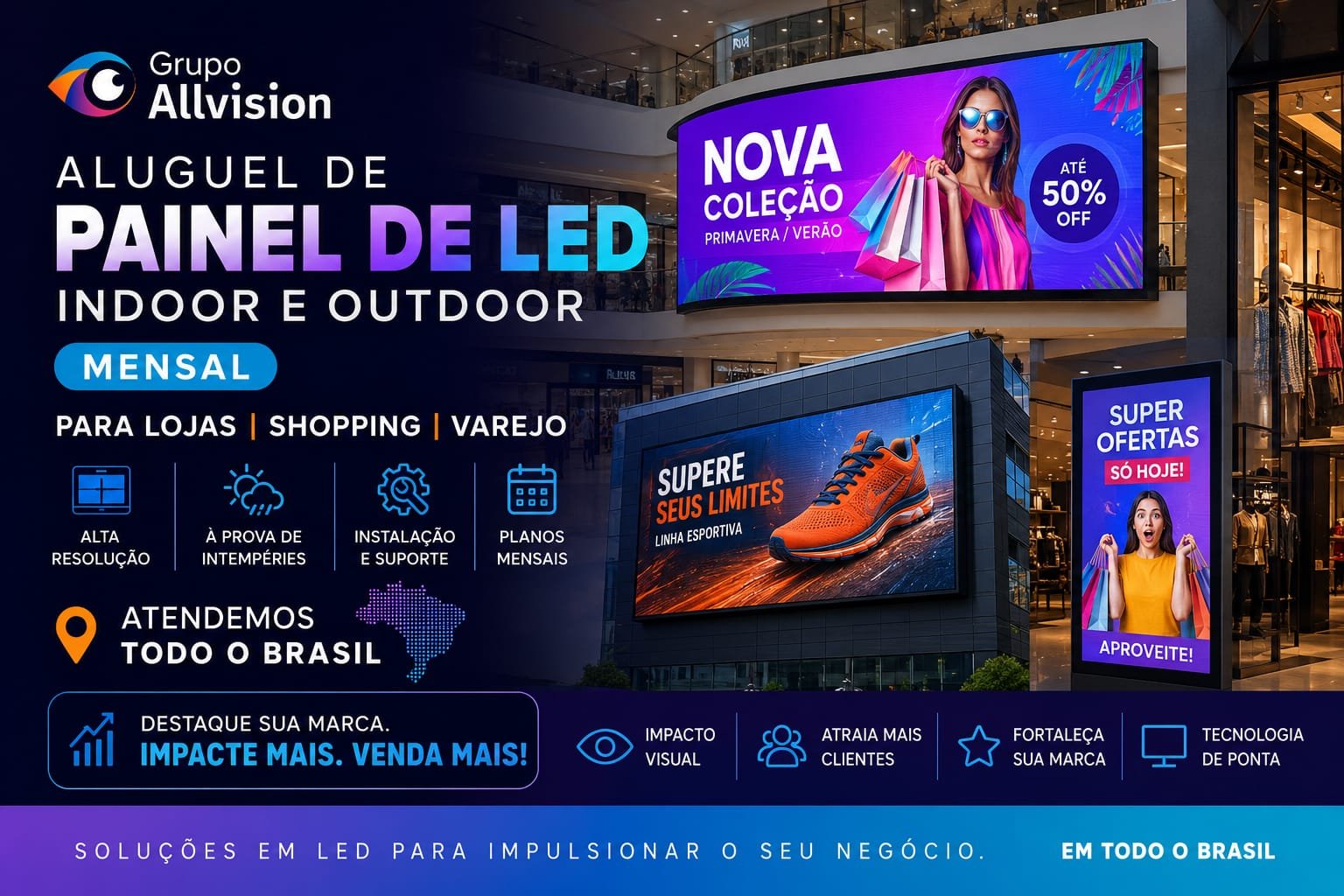 Aluguel de Painel de LED para Lojas em Curitiba e São José dos Pinhais – Comunicação Visual Digital 2026Aluguel de Painel de LED para Lojas, Vitrines e Pontos Comerciais em Curitiba e Colombo 2026 Aluguel de Painel de LED para Lojas e Centros Comerciais em Curitiba e Araucária 2026